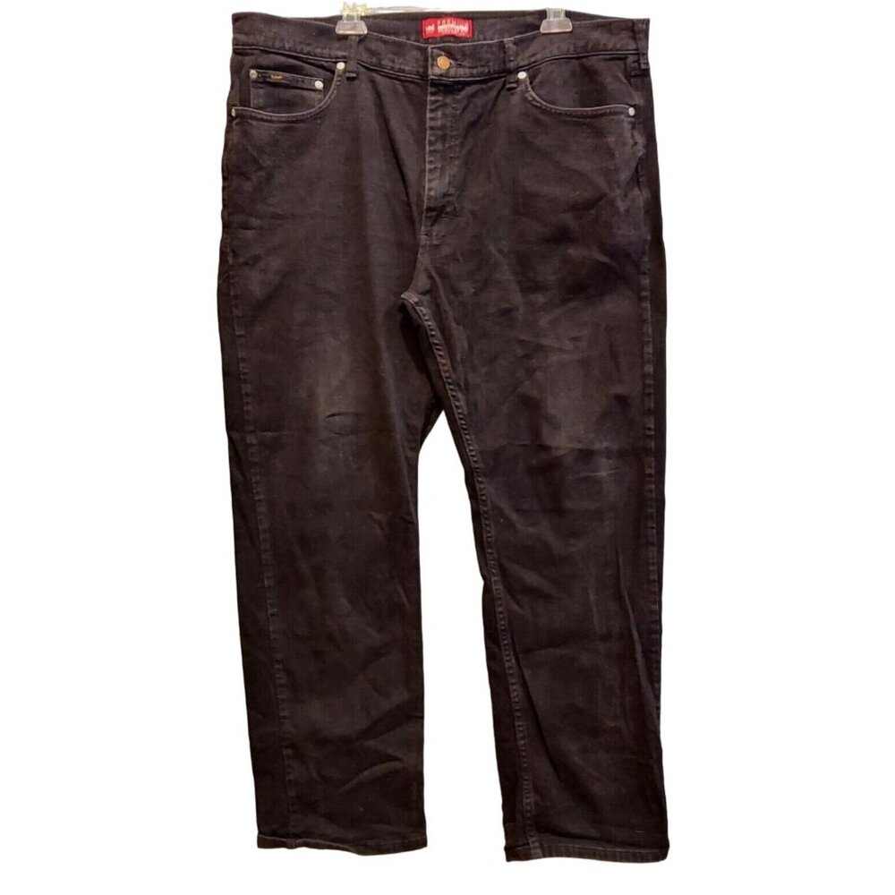 Lee Jeans Men's Regular Fit Straight Leg Black Size 42X30 High Rise regular fit